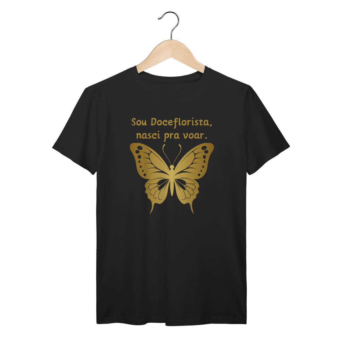 Camisa Preta - Linha Premium -  Sou Doceflorista, nasci para voar 4