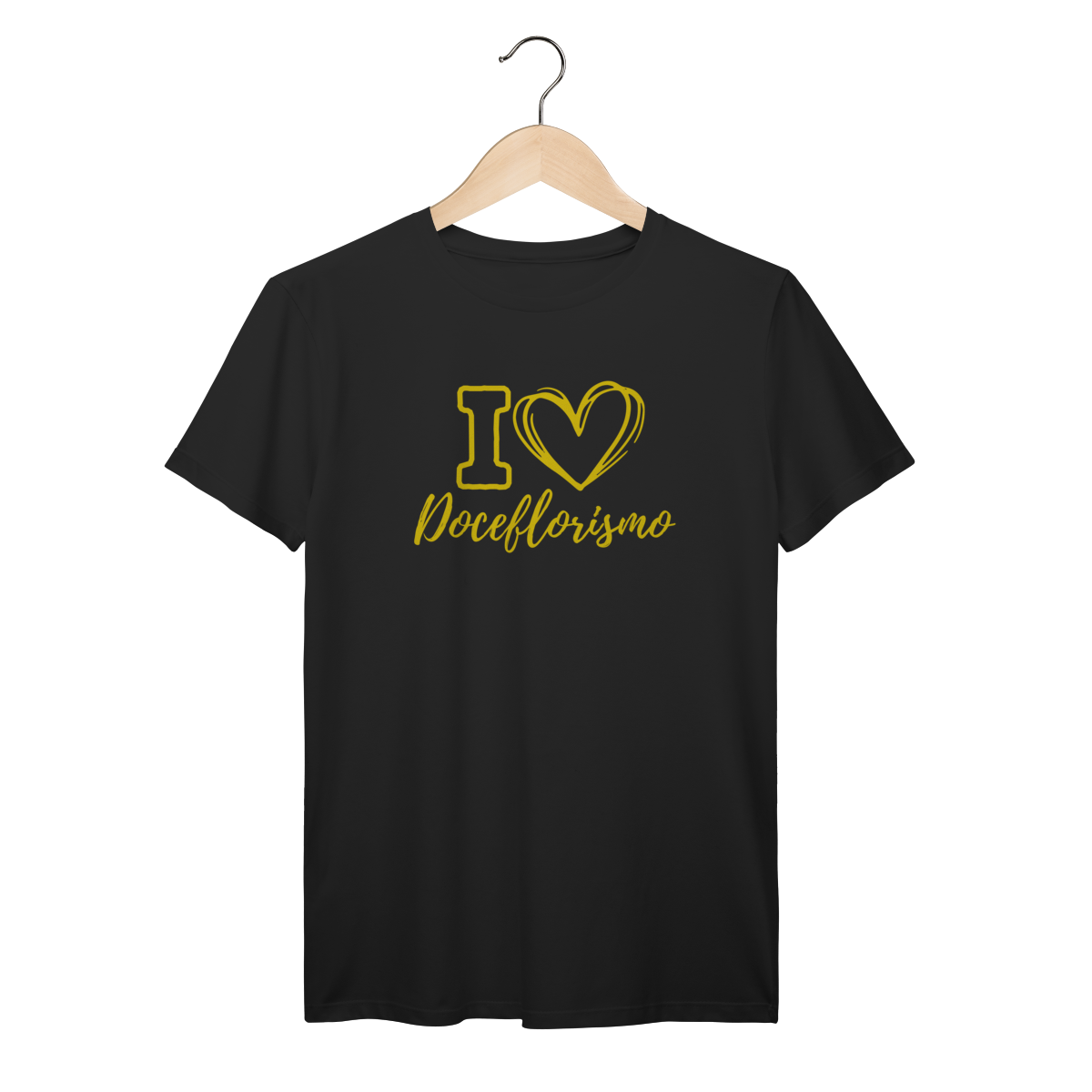 Camisa Preta - Linha Premium -  I love Doceflorismo