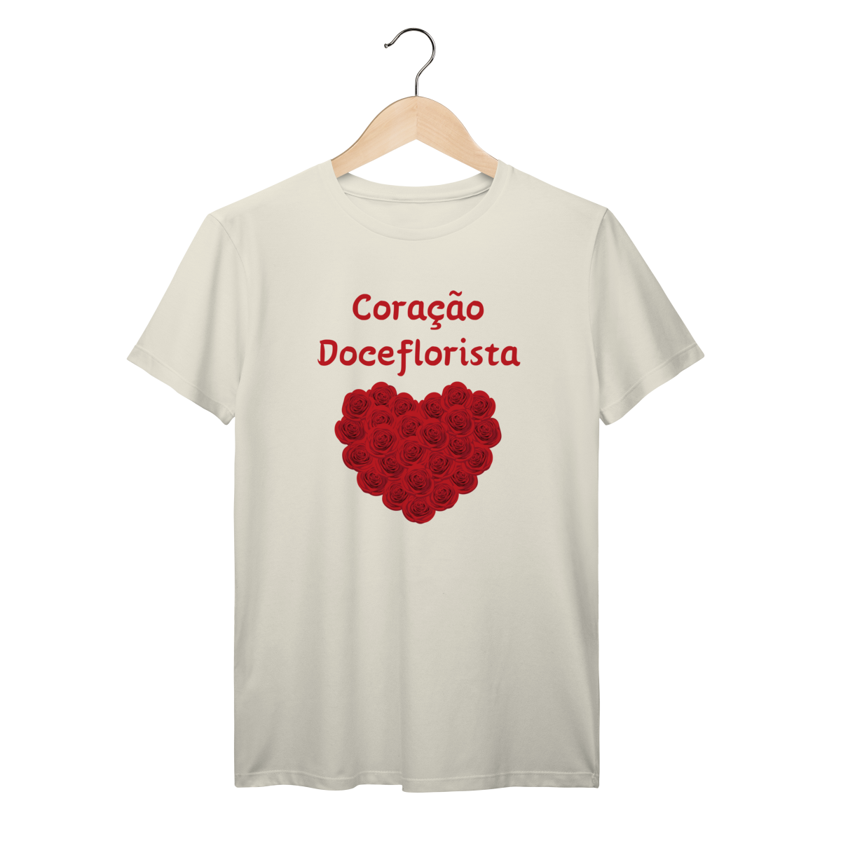 Camisa Marfim - Linha Premium - Coração Doceflorista