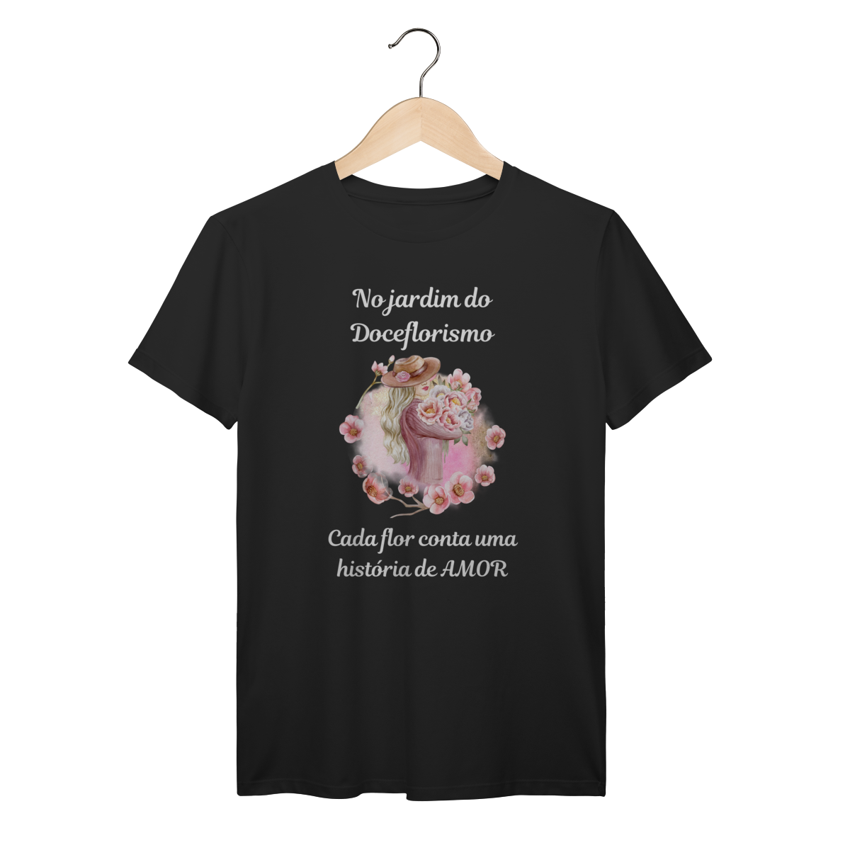 Camisa Preta - Linha Premium - Jardim do Doceflorismo