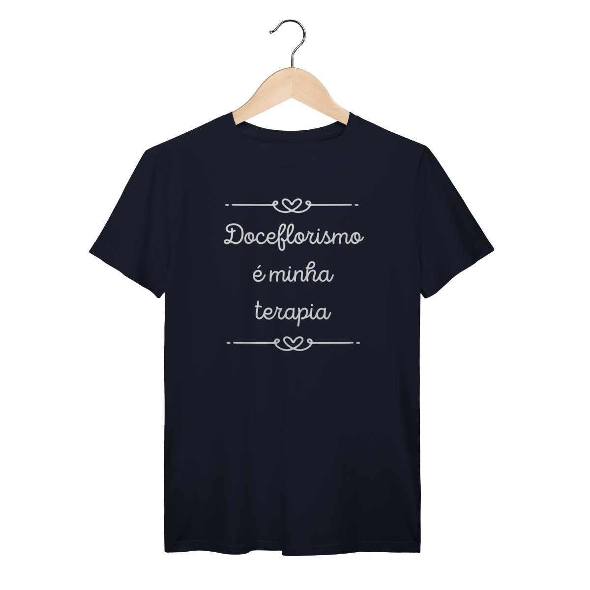 Camisa Azul Marinho - Linha Premium - Doceflorismo é minha terapia