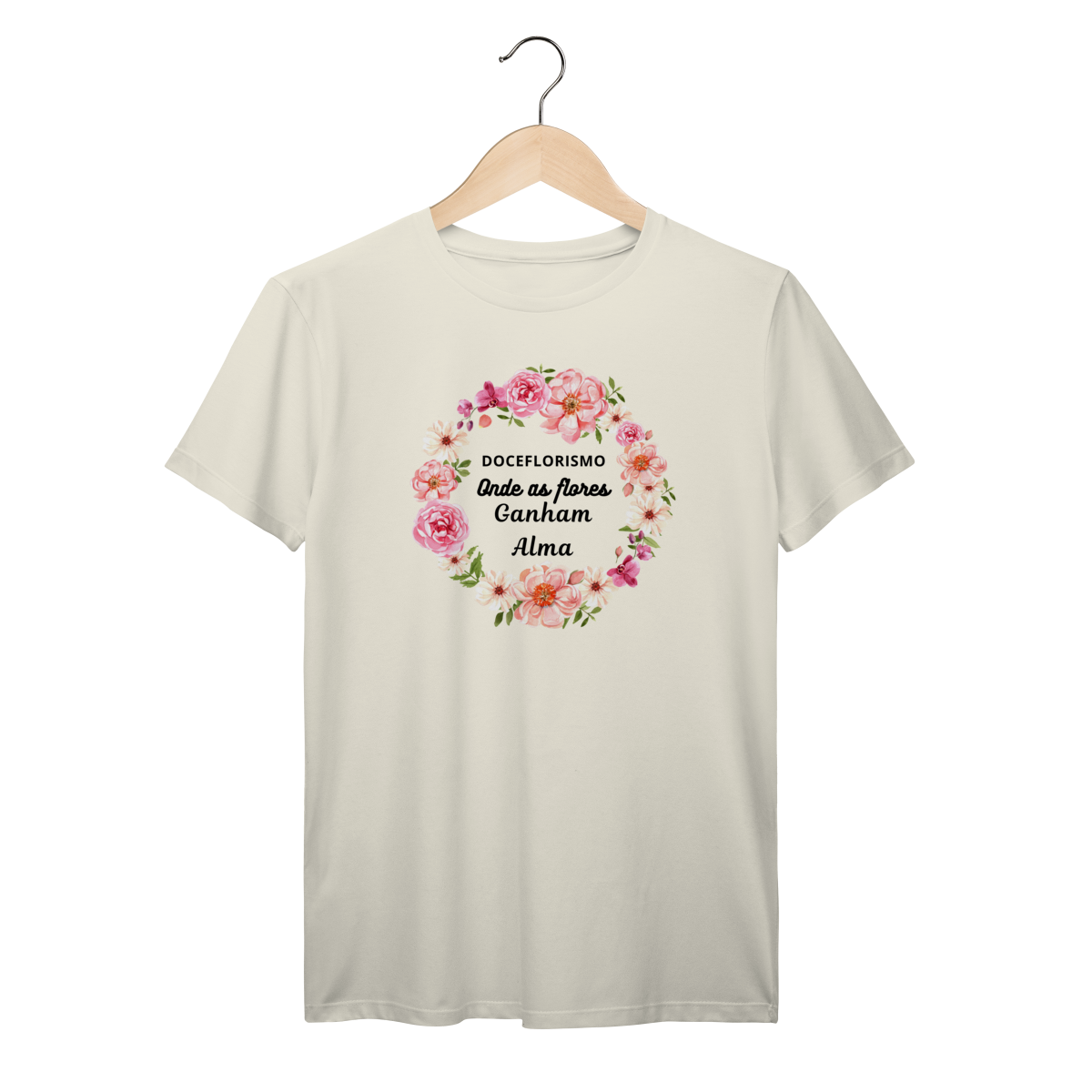 Camisa Marfim - Linha Premium - Onde as flores ganham alma