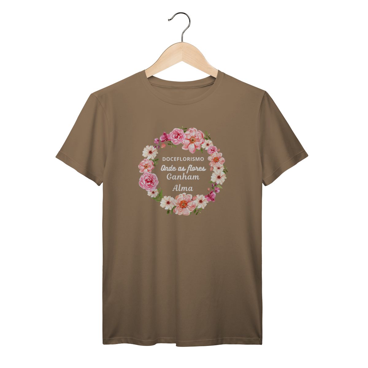 Camisa Marrom - Linha Premium - Onde as flores ganham alma