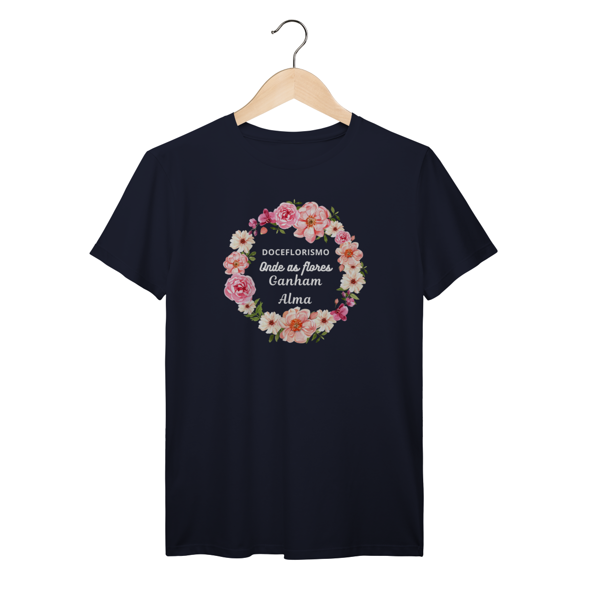 Camisa Azul Marinho - Linha Premium - Onde as flores ganham alma