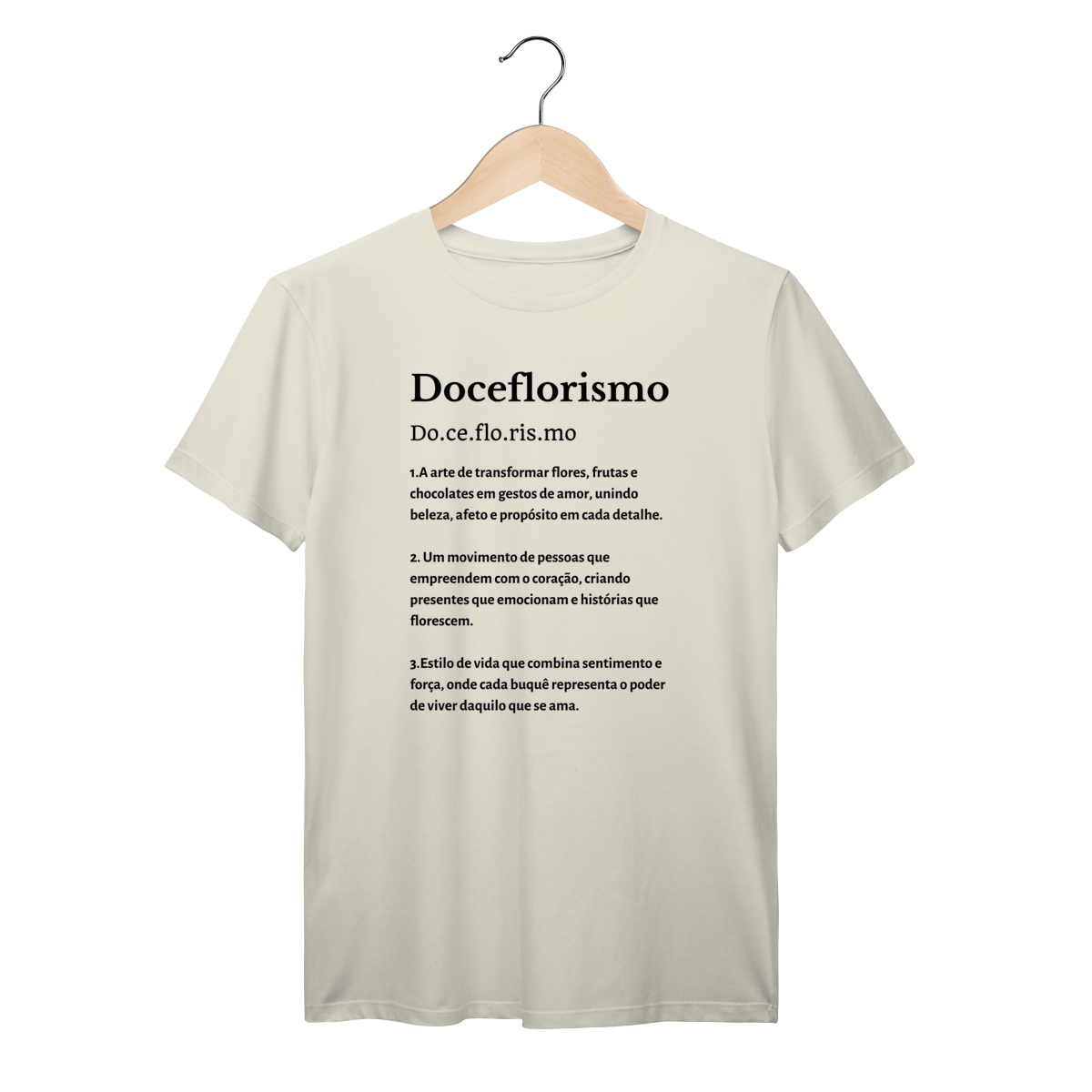 Camisa Marfim - Linha Premium - Dicionário Doceflorismo