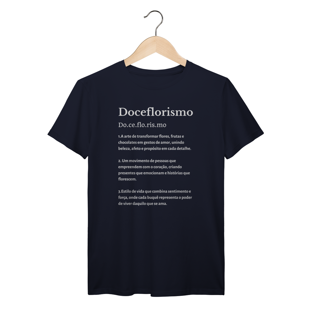 Camisa Azul Marinho - Linha Premium - Dicionário Doceflorismo