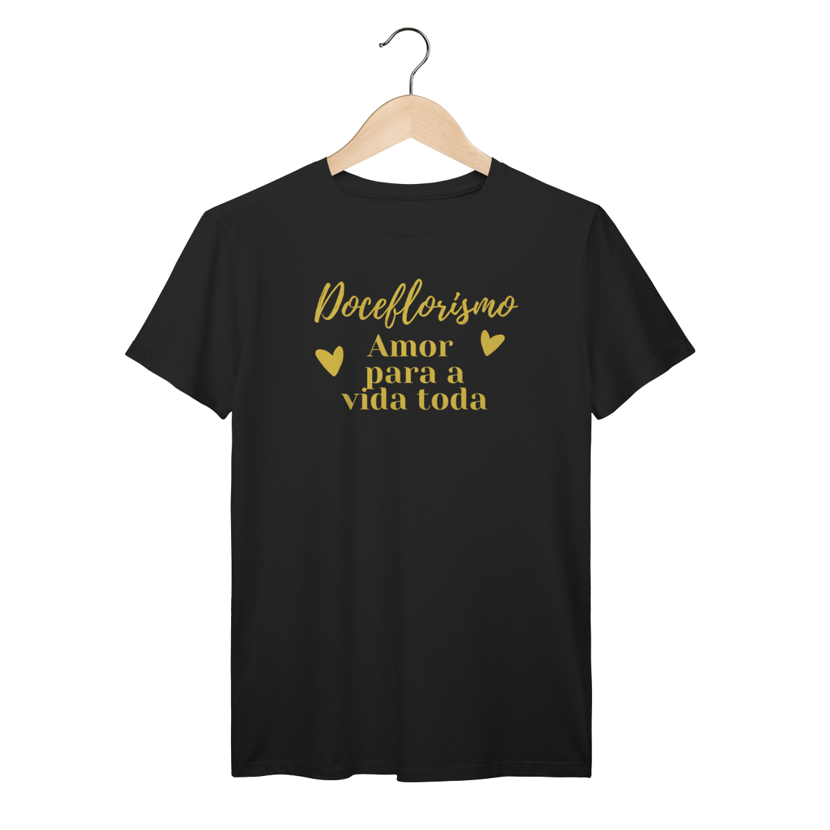 Camisa Preta - Linha Premium - Doceflorismo, Amor para a vida toda