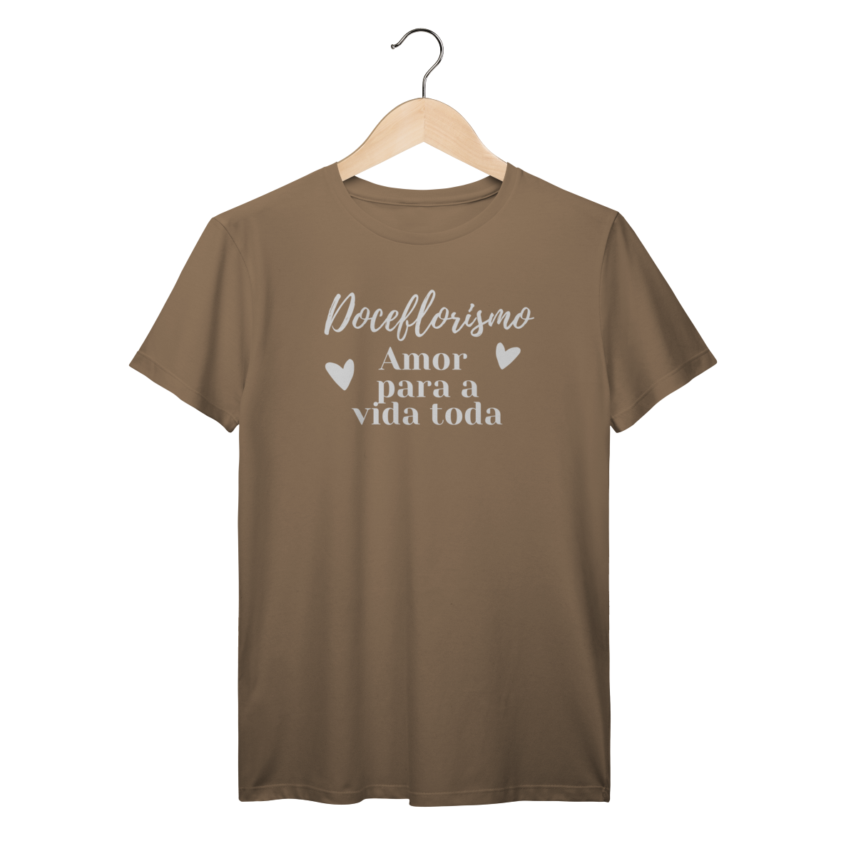 Camisa Marrom - Linha Premium - Doceflorismo, Amor para a vida toda