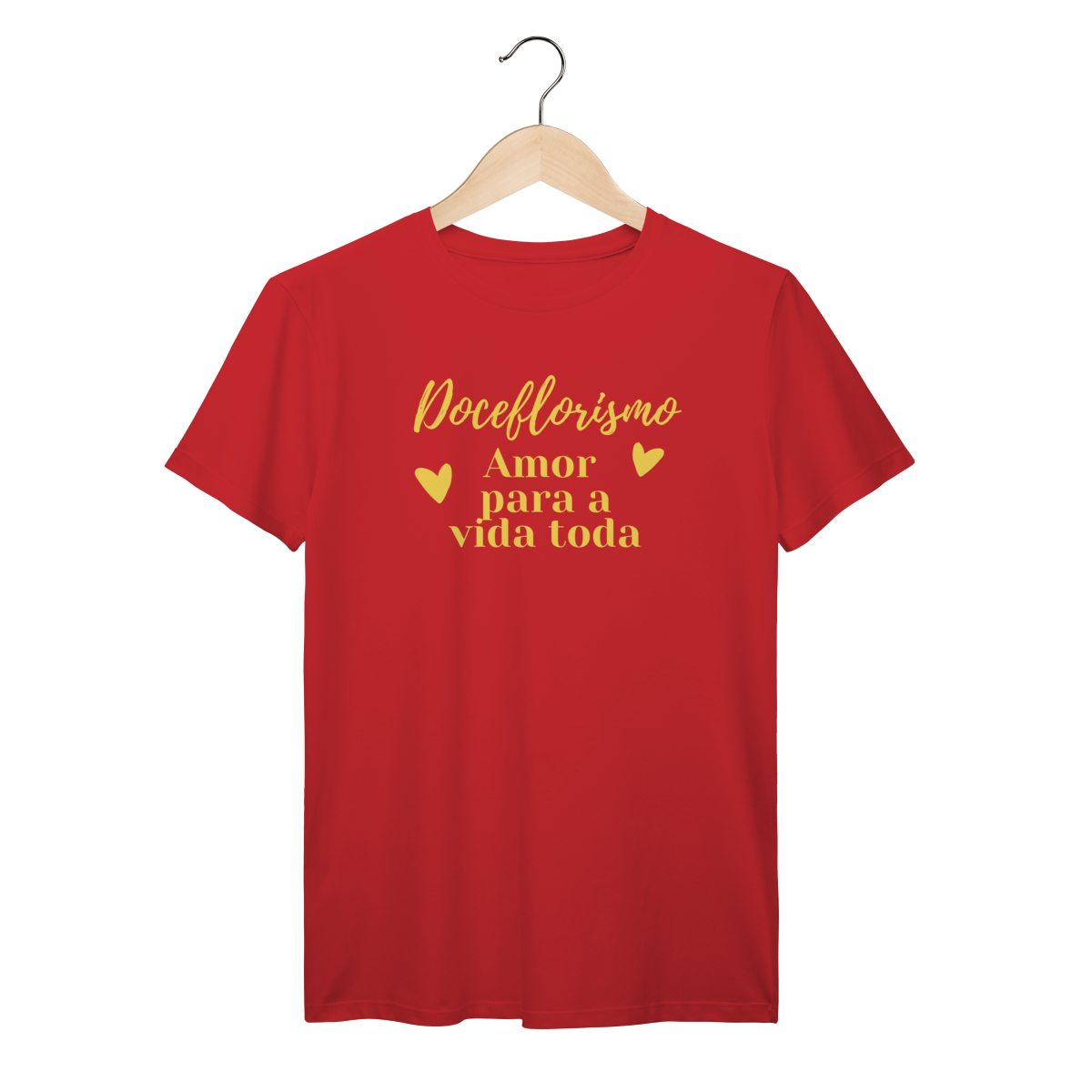 Camisa Vermelha - Linha Premium - Doceflorismo, Amor para a vida toda