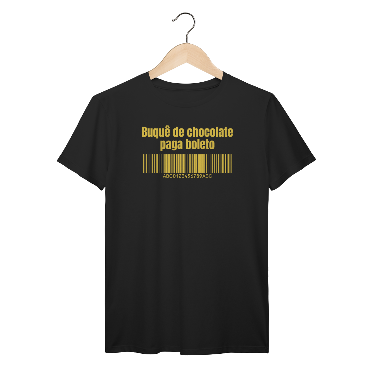 Camisa Preta - Linha Premium - Buquê de chocolate paga boleto