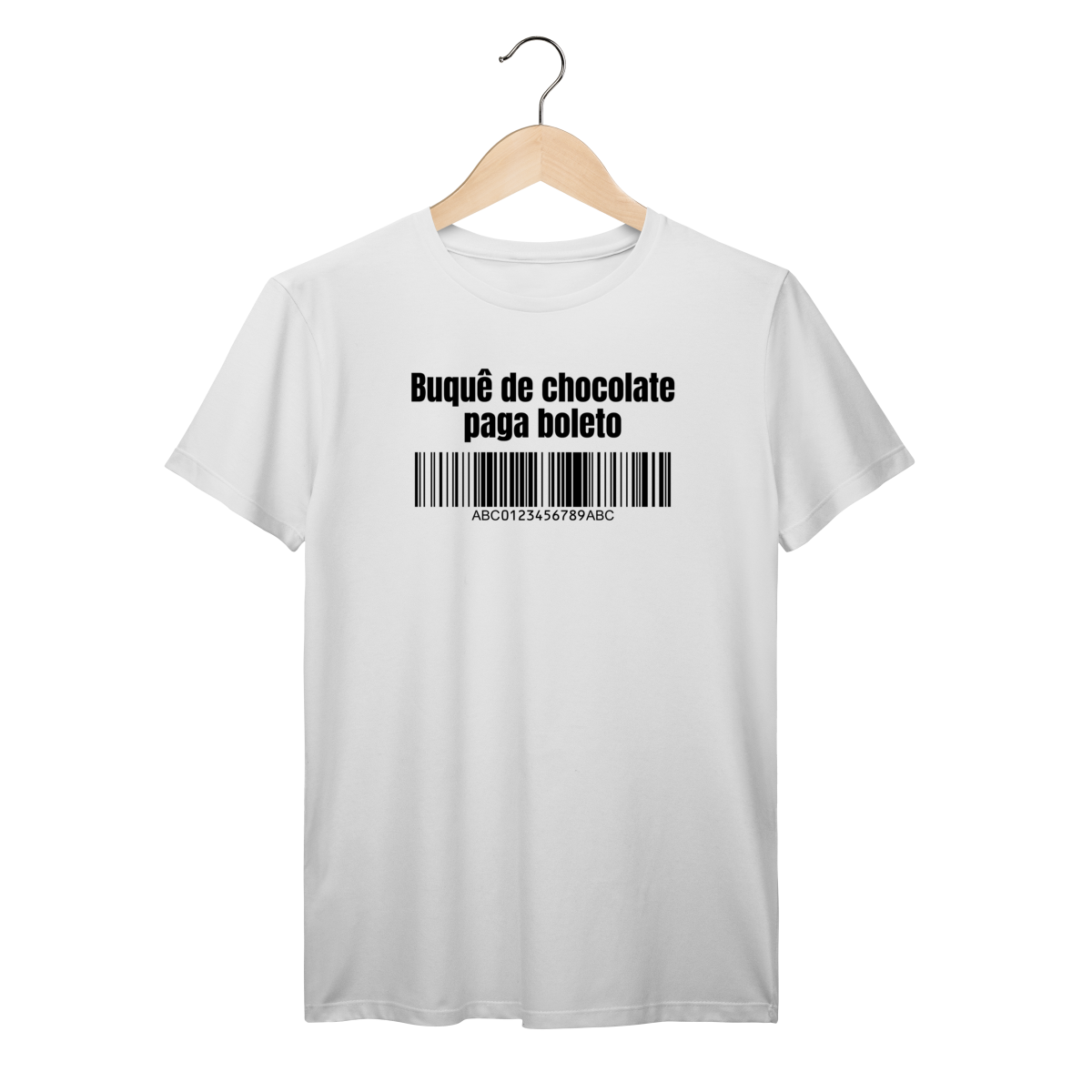 Camisa Branca - Linha Premium - Buquê de chocolate paga boleto