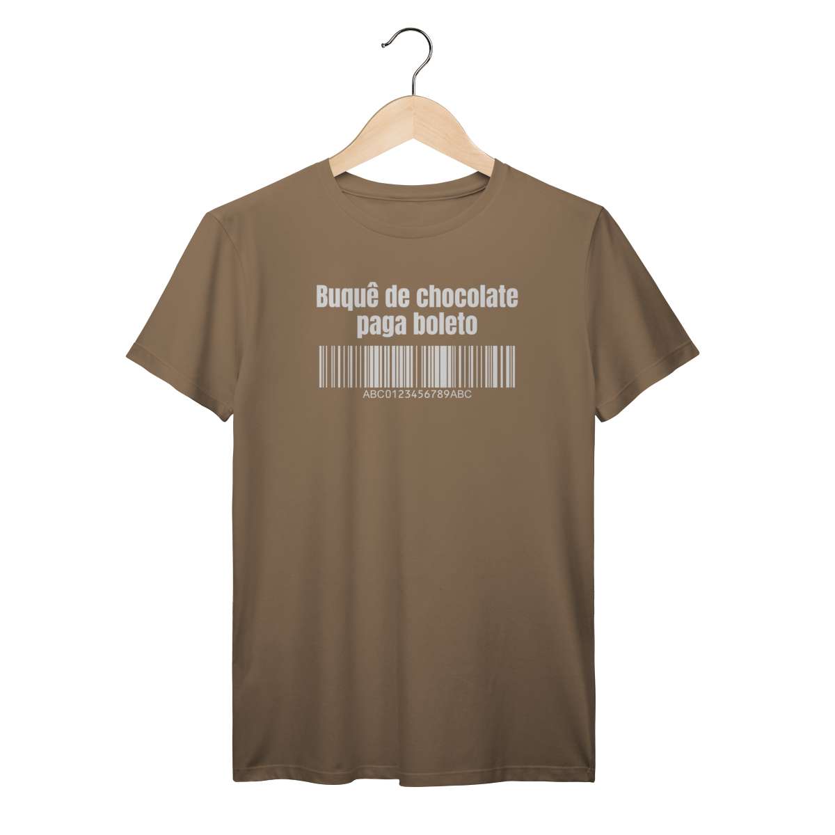 Camisa Marrom - Linha Premium - Buquê de chocolate paga boleto