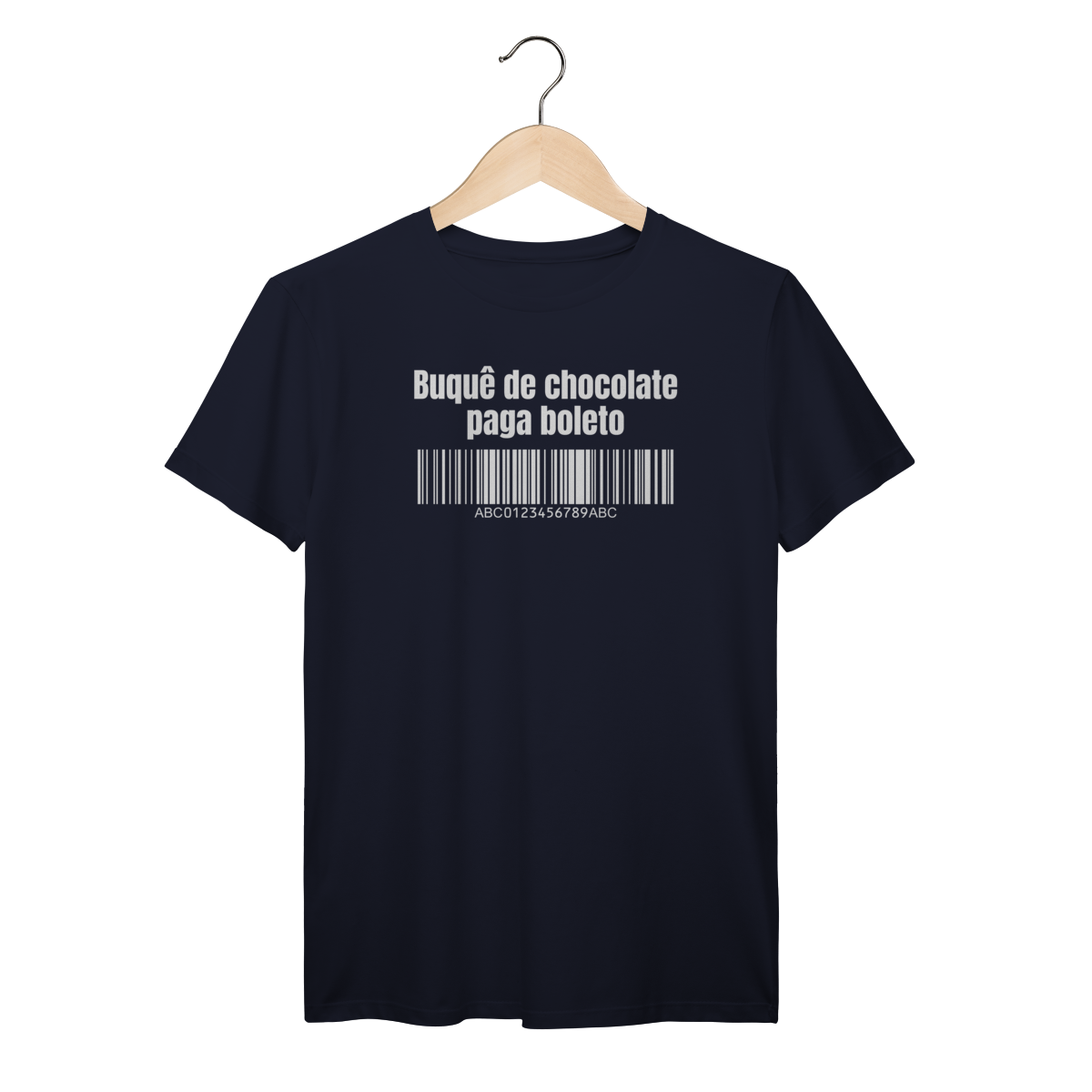 Camisa Azul Marinho - Linha Premium - Buquê de chocolate paga boleto