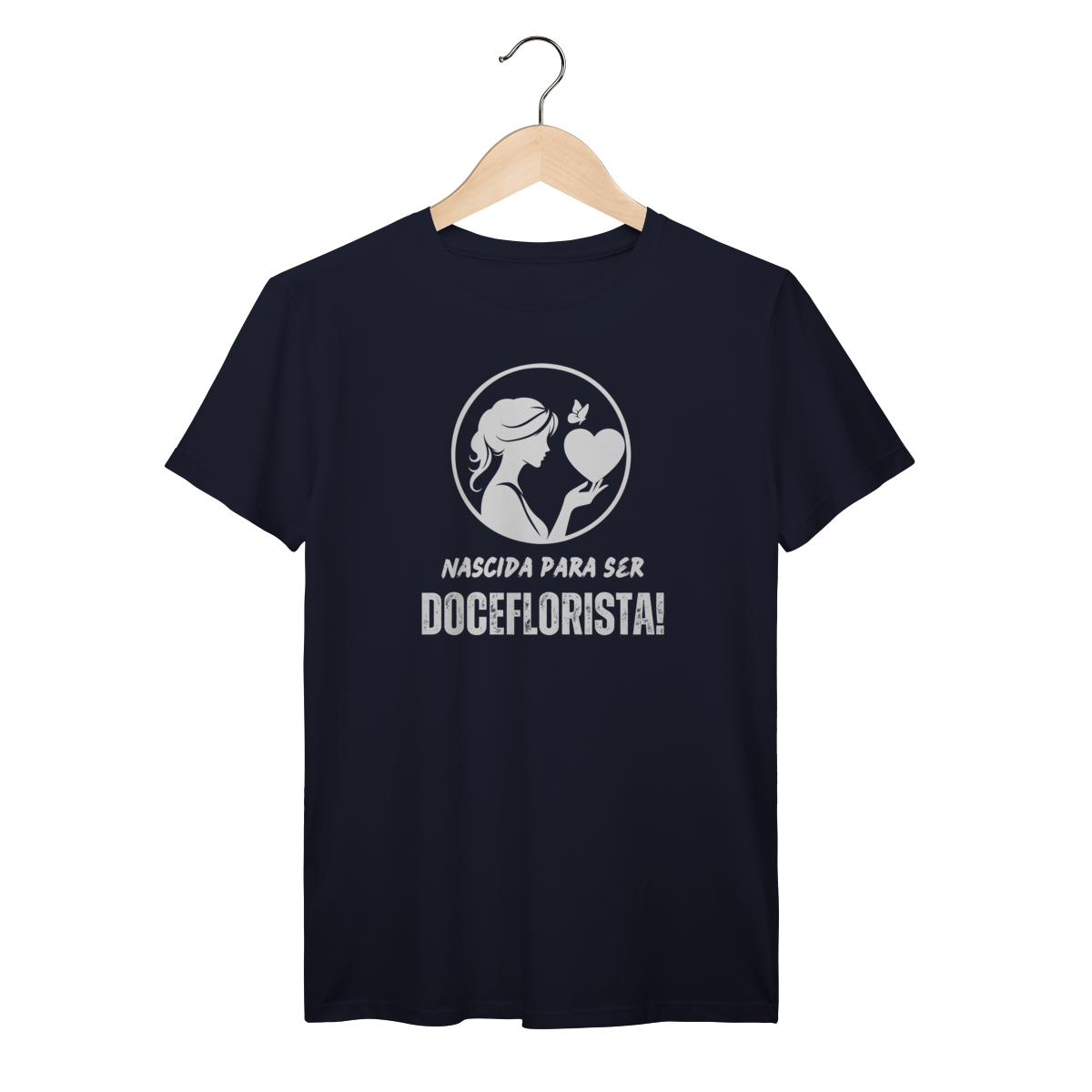 Camisa Azul Marinho - Linha Premium - Nascida para ser Doceflorista