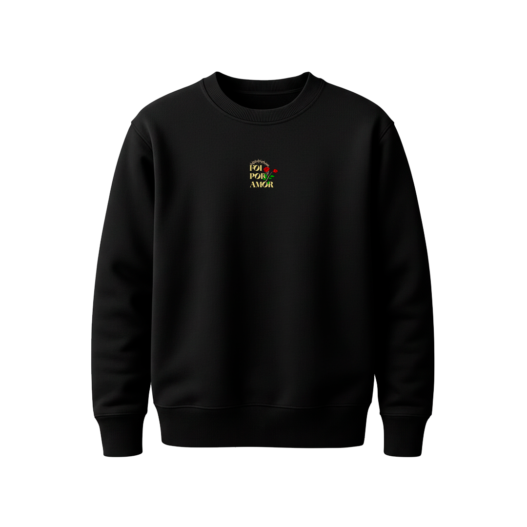 Moletom Prime Careca Preto Abba Foi Por Amor