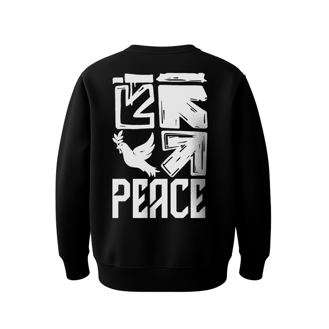 Moletom Prime Careca Preto Abba Peace