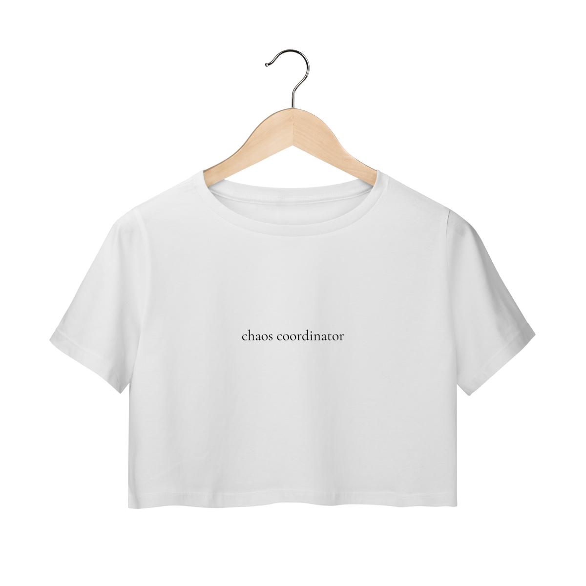 Camiseta Cropped Minimalista Etymo — Chaos Coordinator
