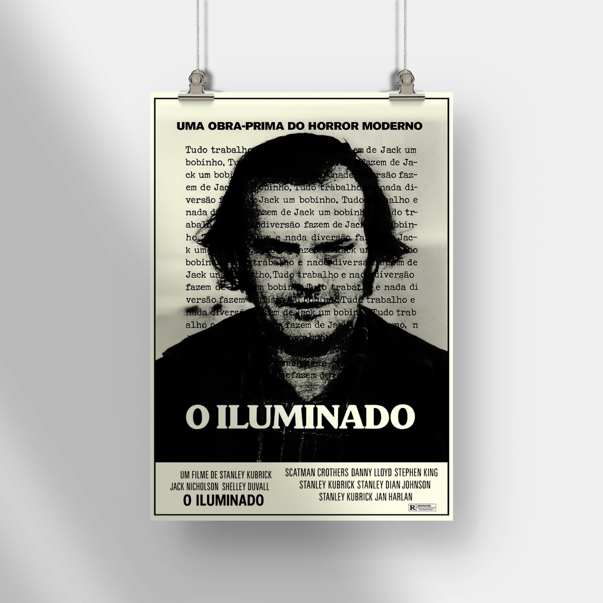 Poster Retrato Pôster “O Iluminado” em Loja Limiar