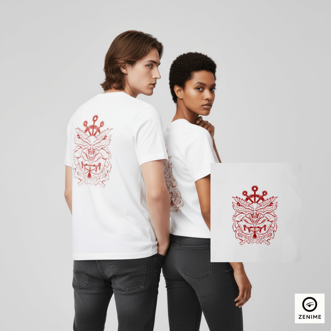 Camisa Jujutsu Kaisen Besta invocada