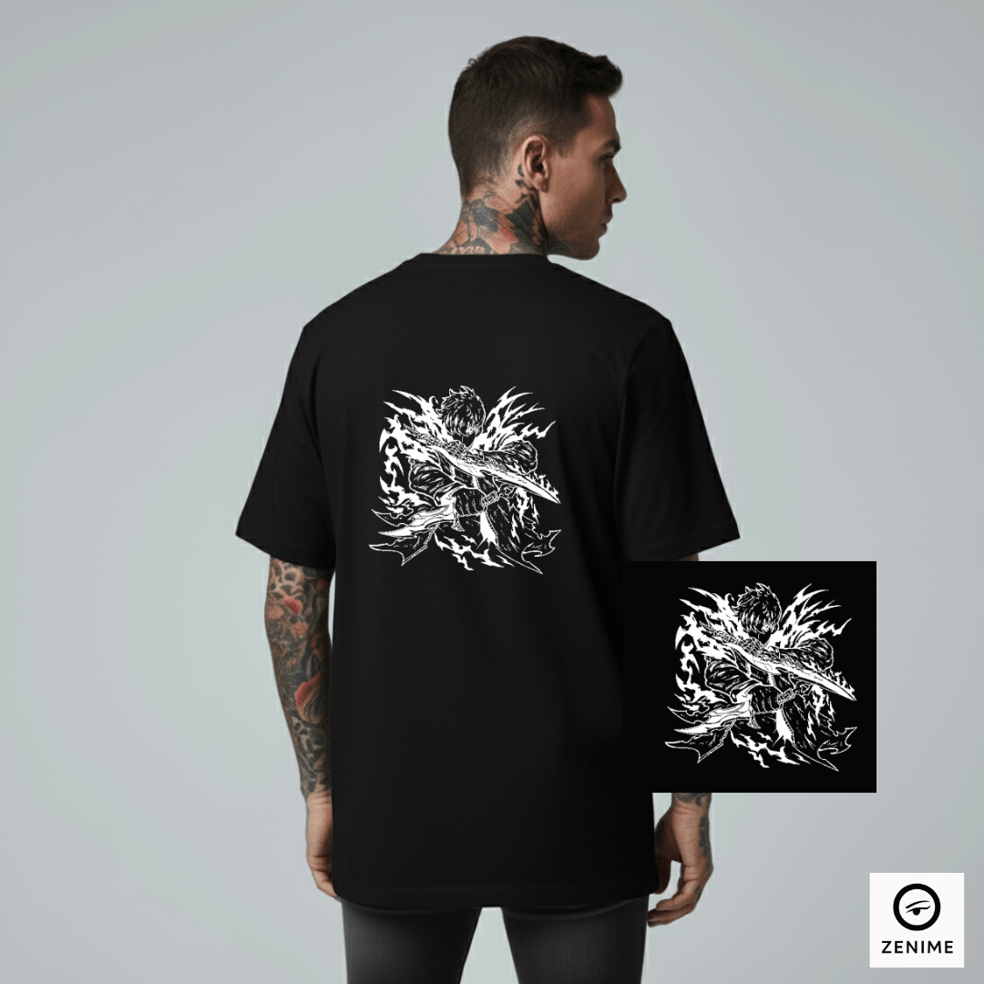 Camisa Minimalista Solo Leveling (Oversized)