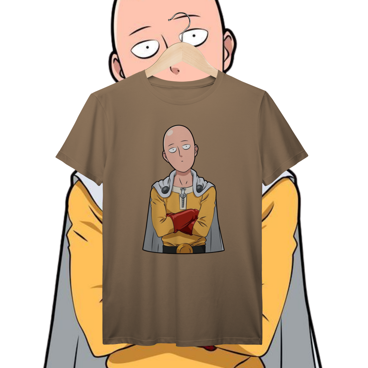 Saitama: A Essência do Herói Cansado em Contraste Simples