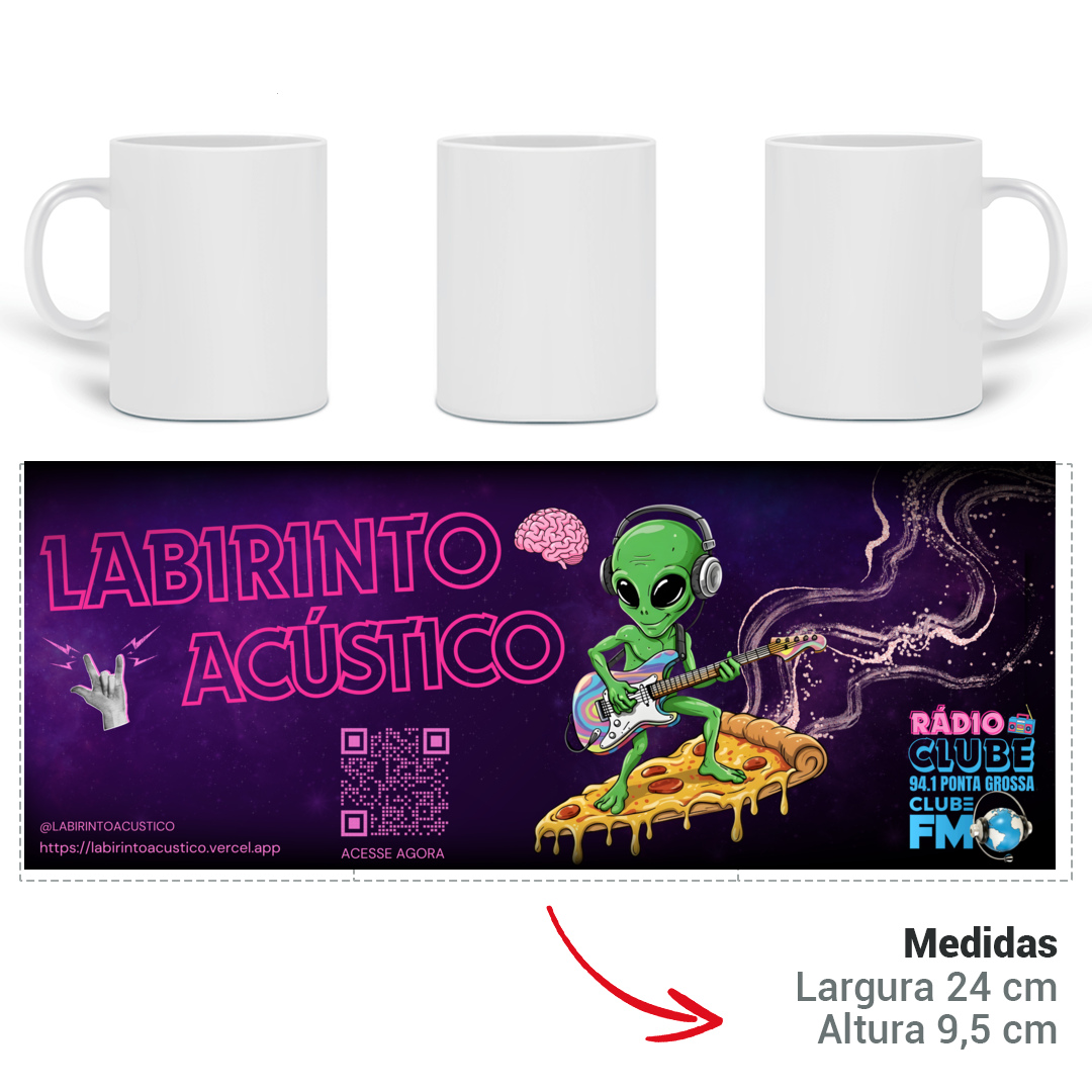 Caneca Cósmica - Alien Surf Edition