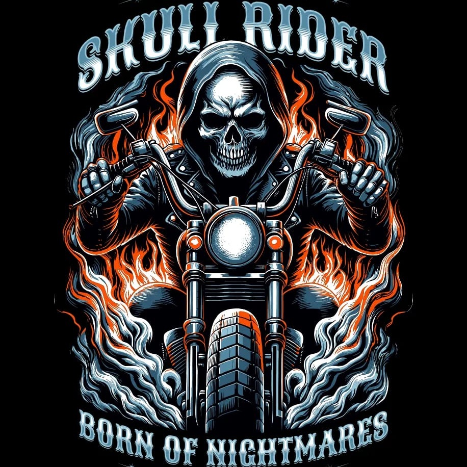 Camisa skull riders 