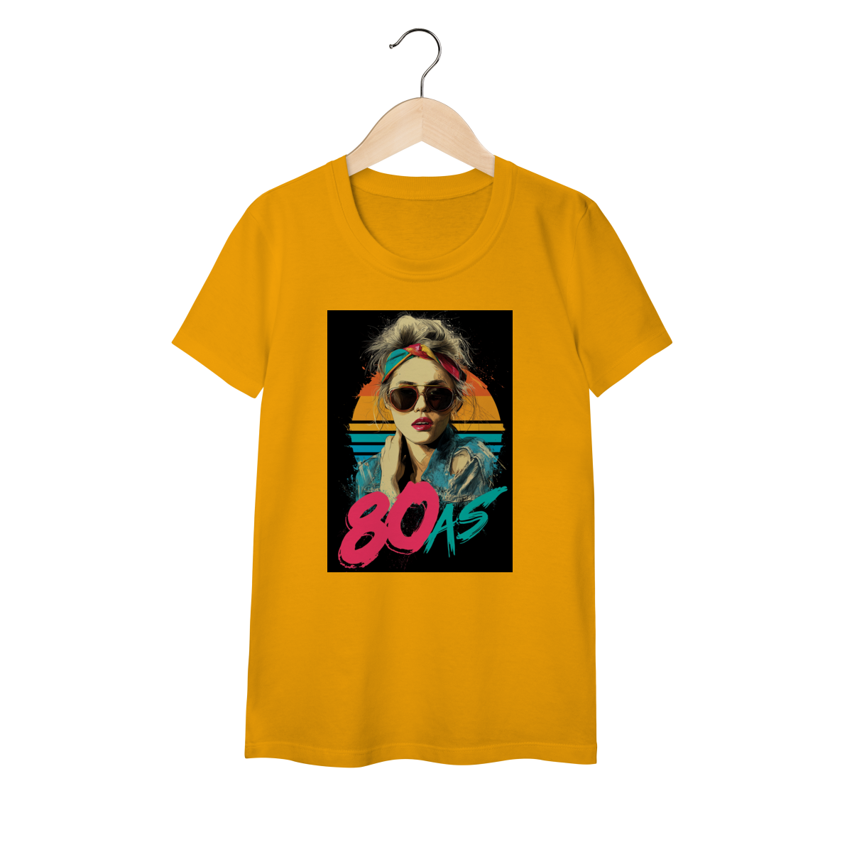 Camiseta Baby Long 80's Retrô
