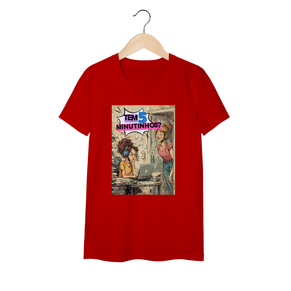 Camiseta Baby Long Tem 5 Minutinhos?