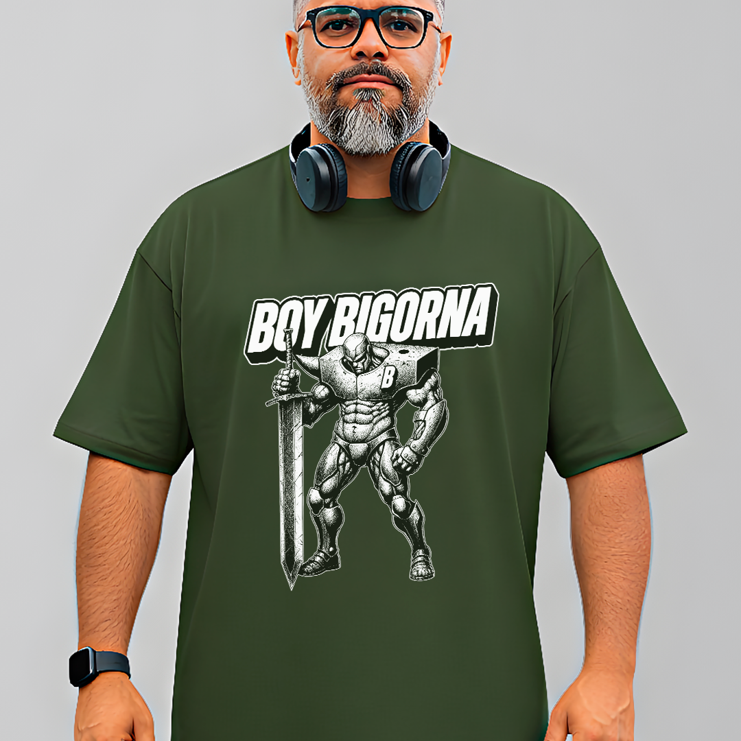 Berserk Boy Bigorna Camiseta Oversized