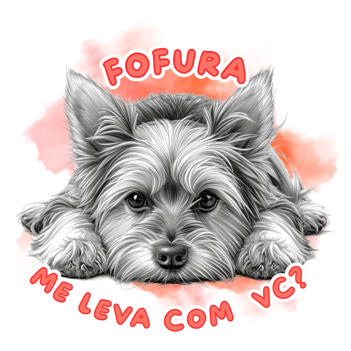 Caneca -Fofura - Me leva com VC - Yorkshire