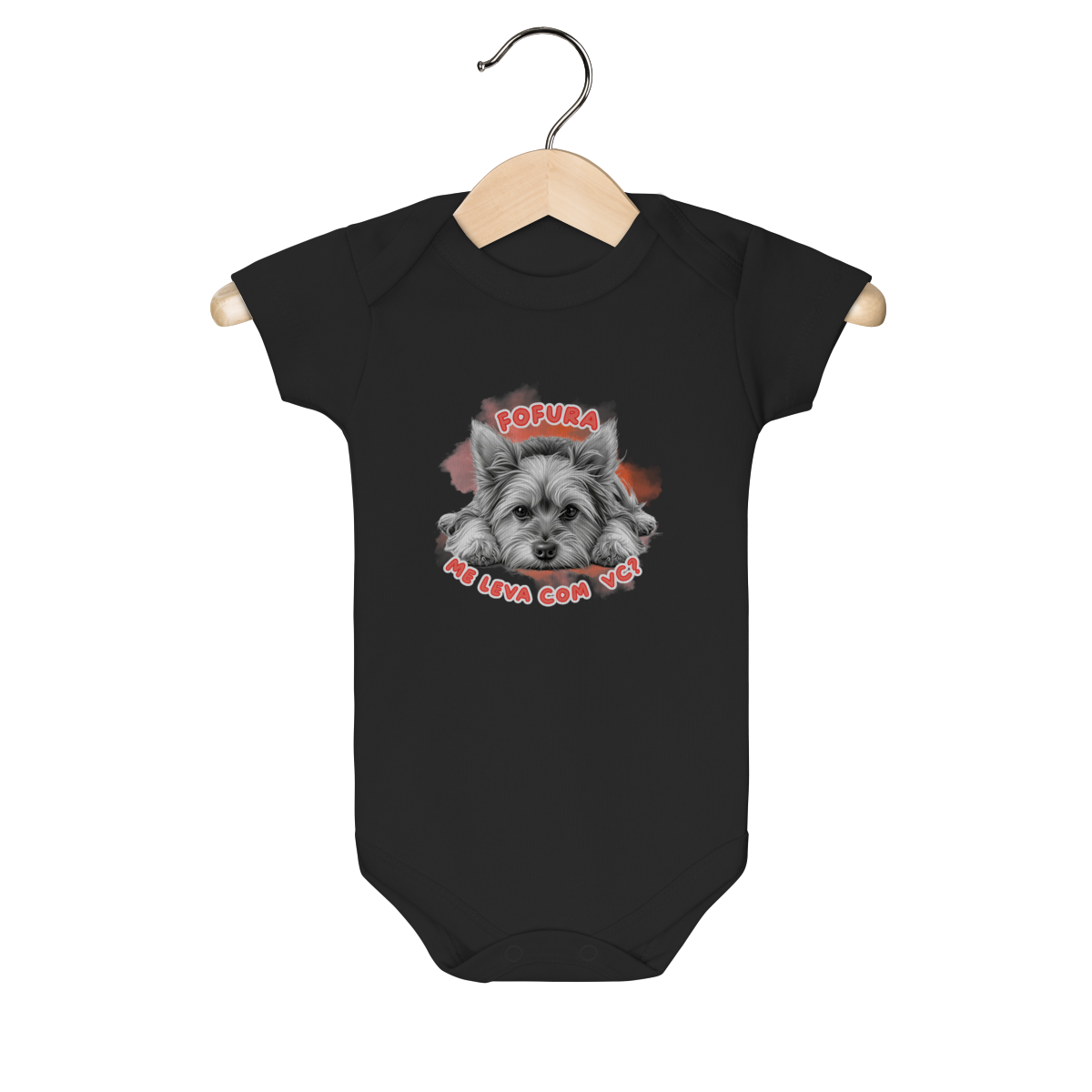 Nome do produto: Body Infantil - Yorkshire - Fofura - Me Leva Com VC