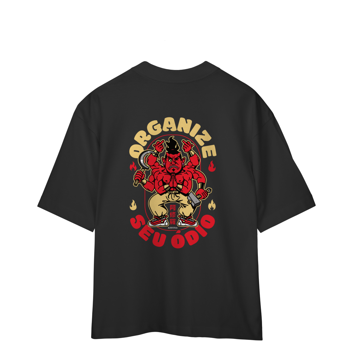Camiseta Oversized Organize seu ódio (Desperta®)