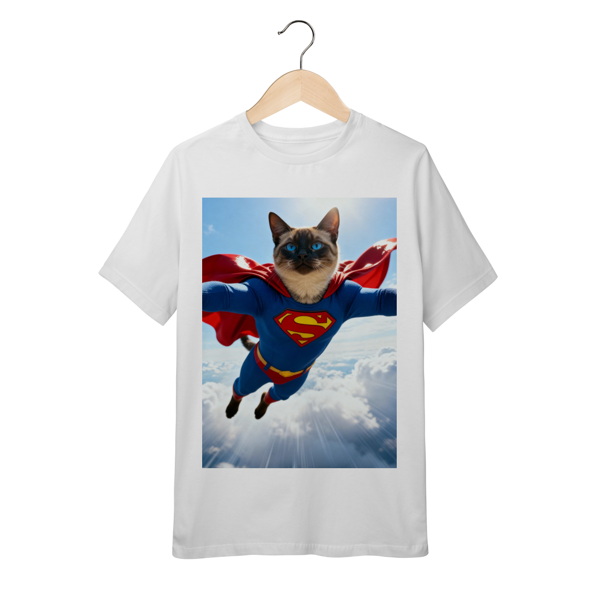 Nome do produto: Camiseta Infantil - Super Cat