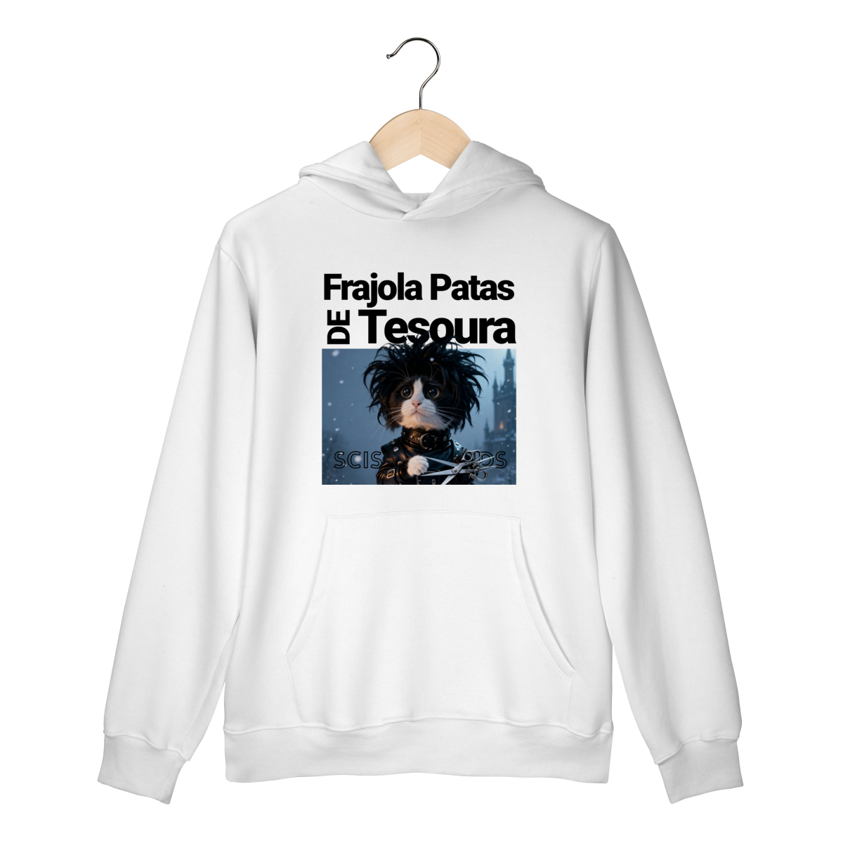 Moletom com Bolso - Frajola Mãos de Tesoura