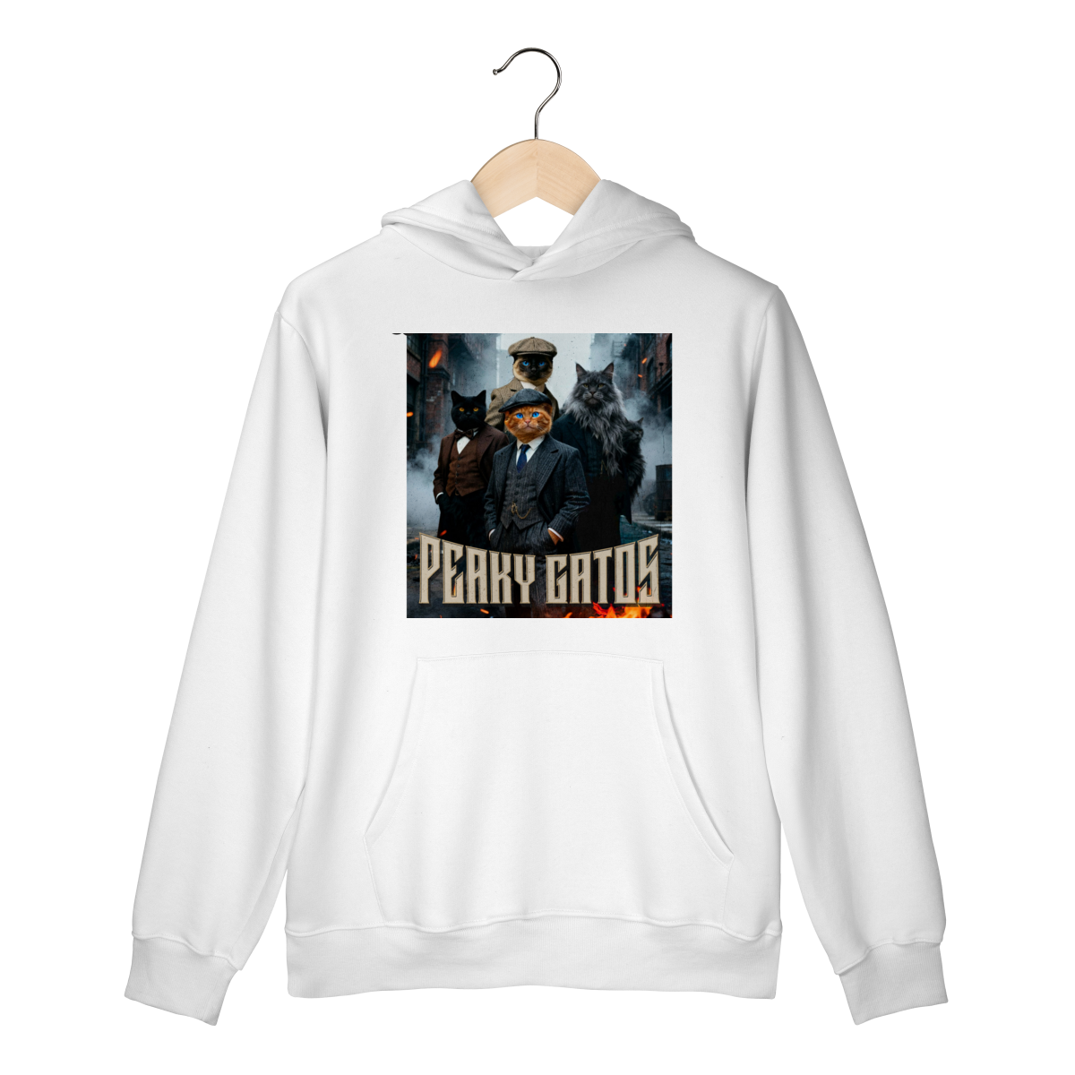 Moletom com Bolso - Peaky Gatos