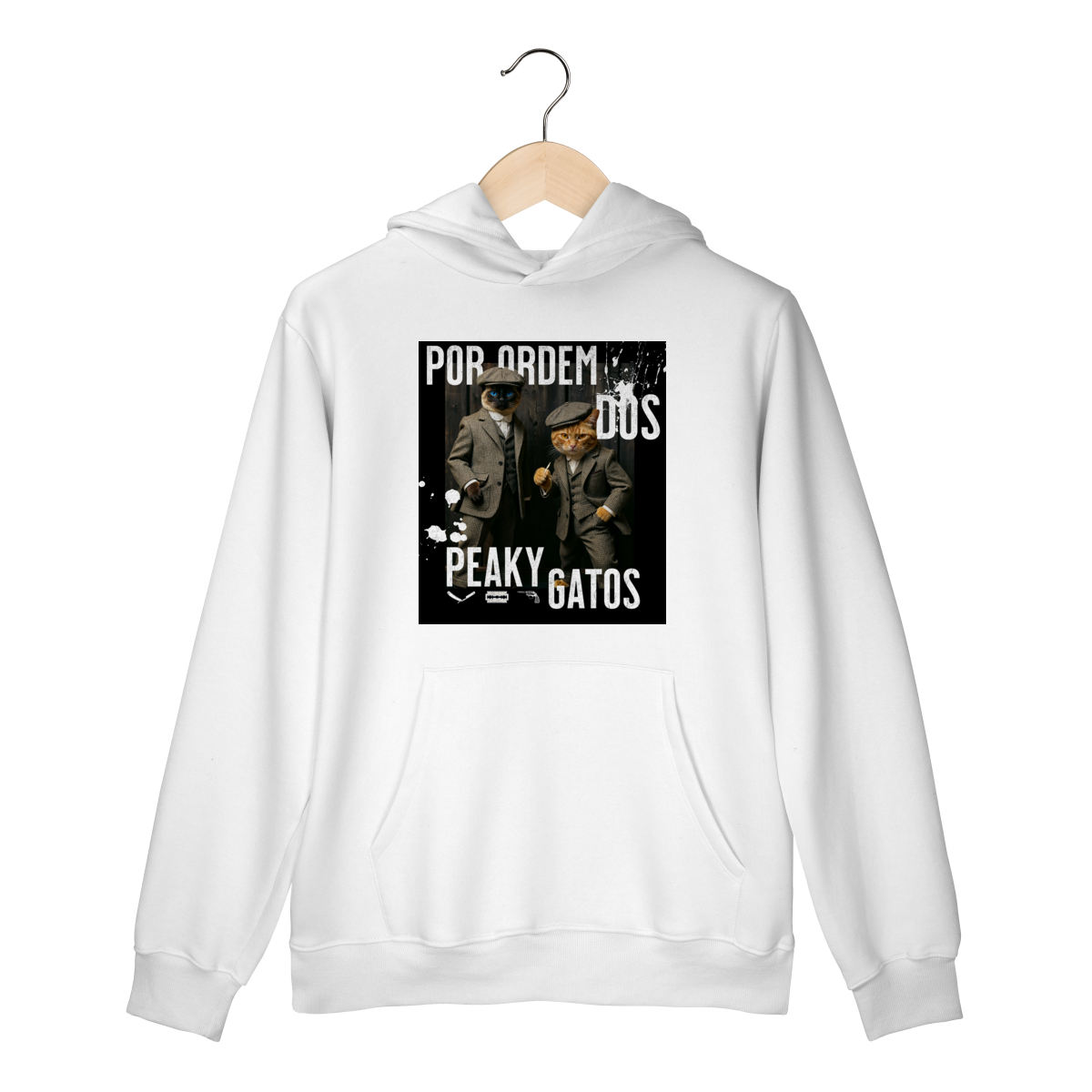Moletom com Bolso - Ordem dos Peaky Gatos