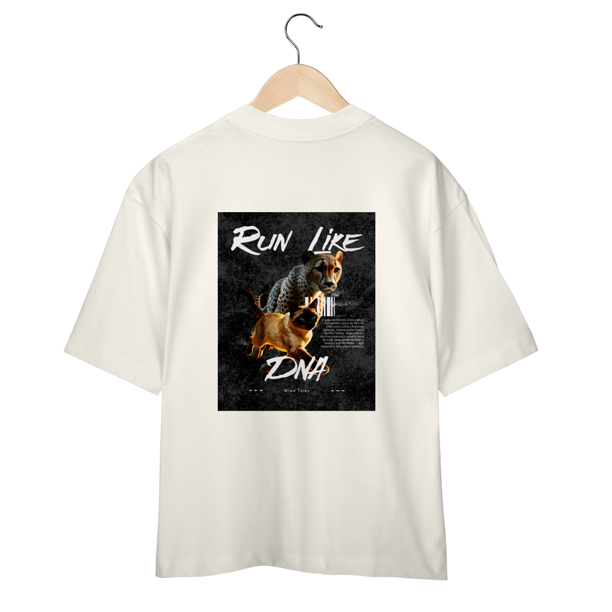Camiseta Oversized - Run Like DNA