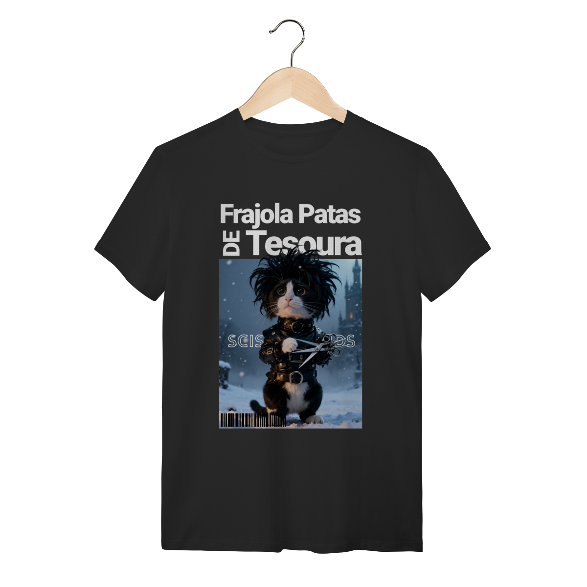 Camiseta clássica - Frajola mãos de Tesoura