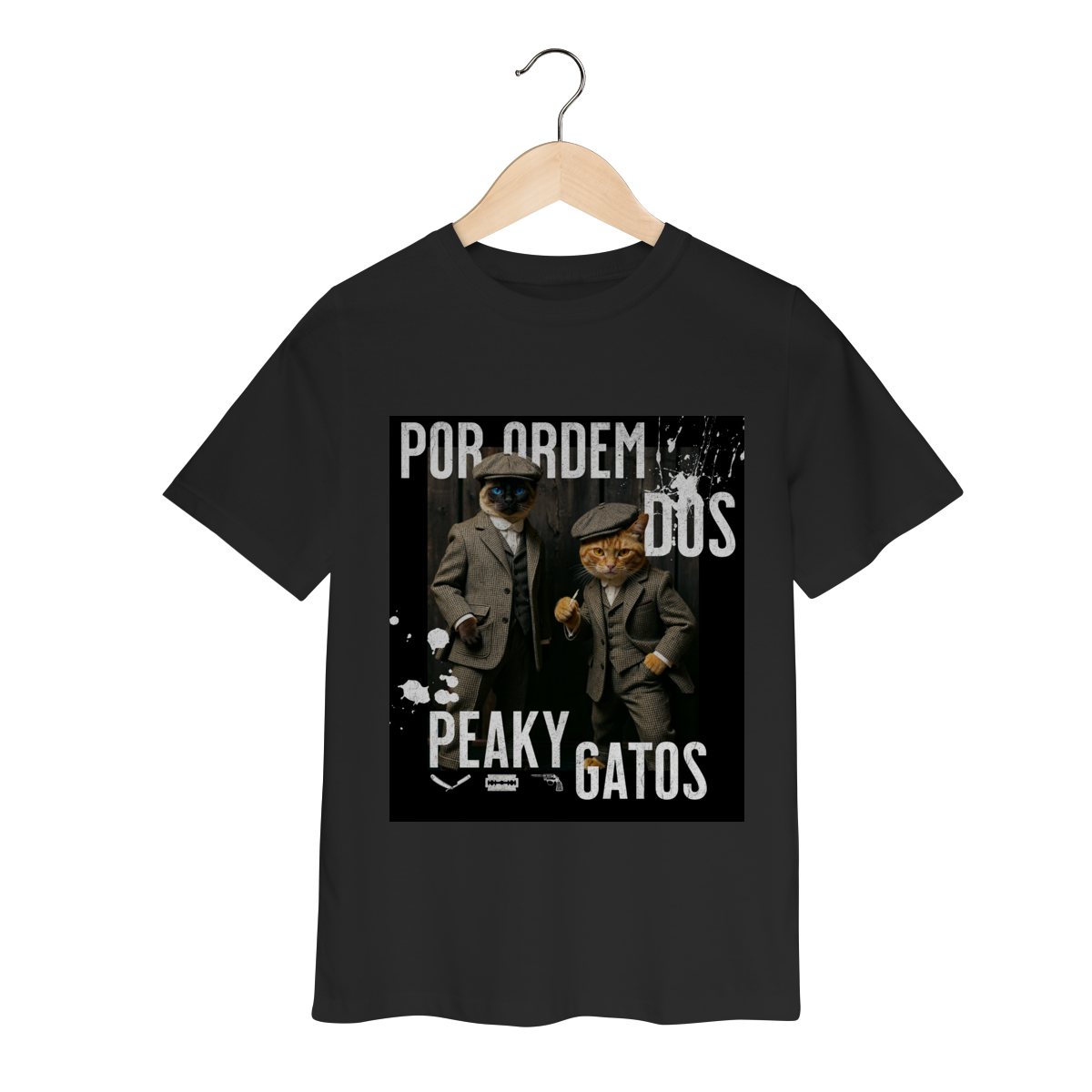Camiseta Infantil - Ordem dos Peaky Gatos
