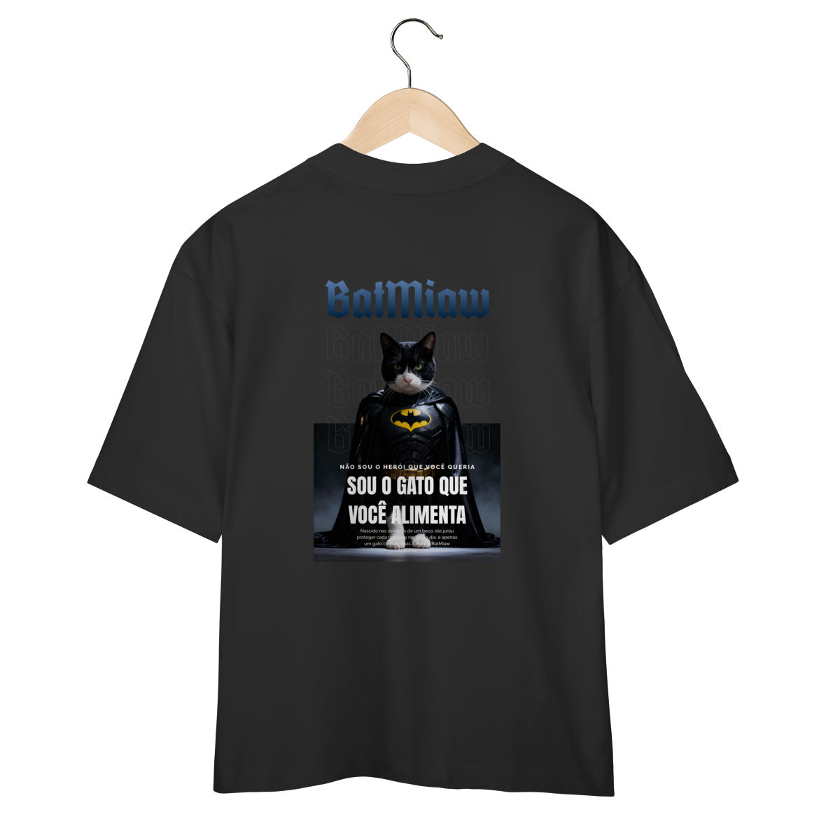 Camiseta Oversized - Batmiaw