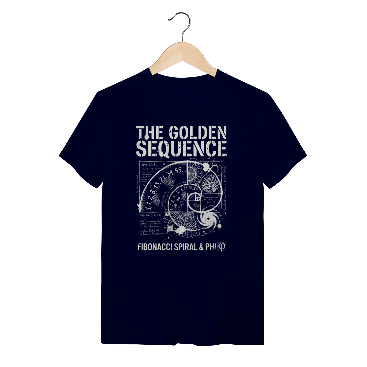 Camiseta Sequência de Fibonacci: O Código Secreto da Natureza