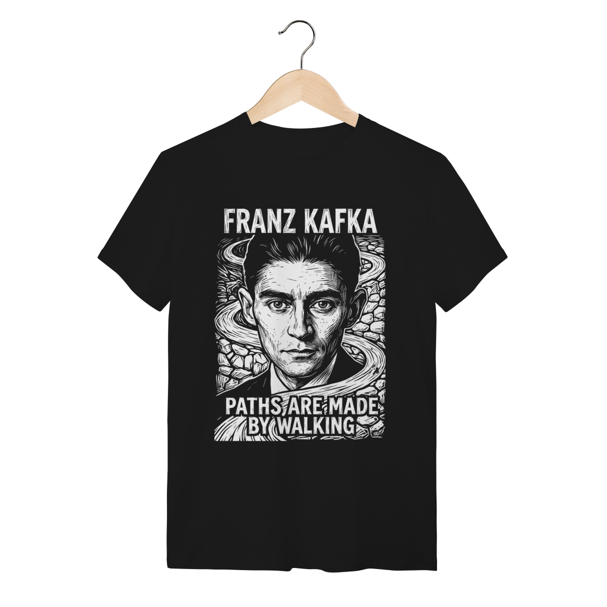 Camiseta Franz Kafka Existencialismo Algodão Premium