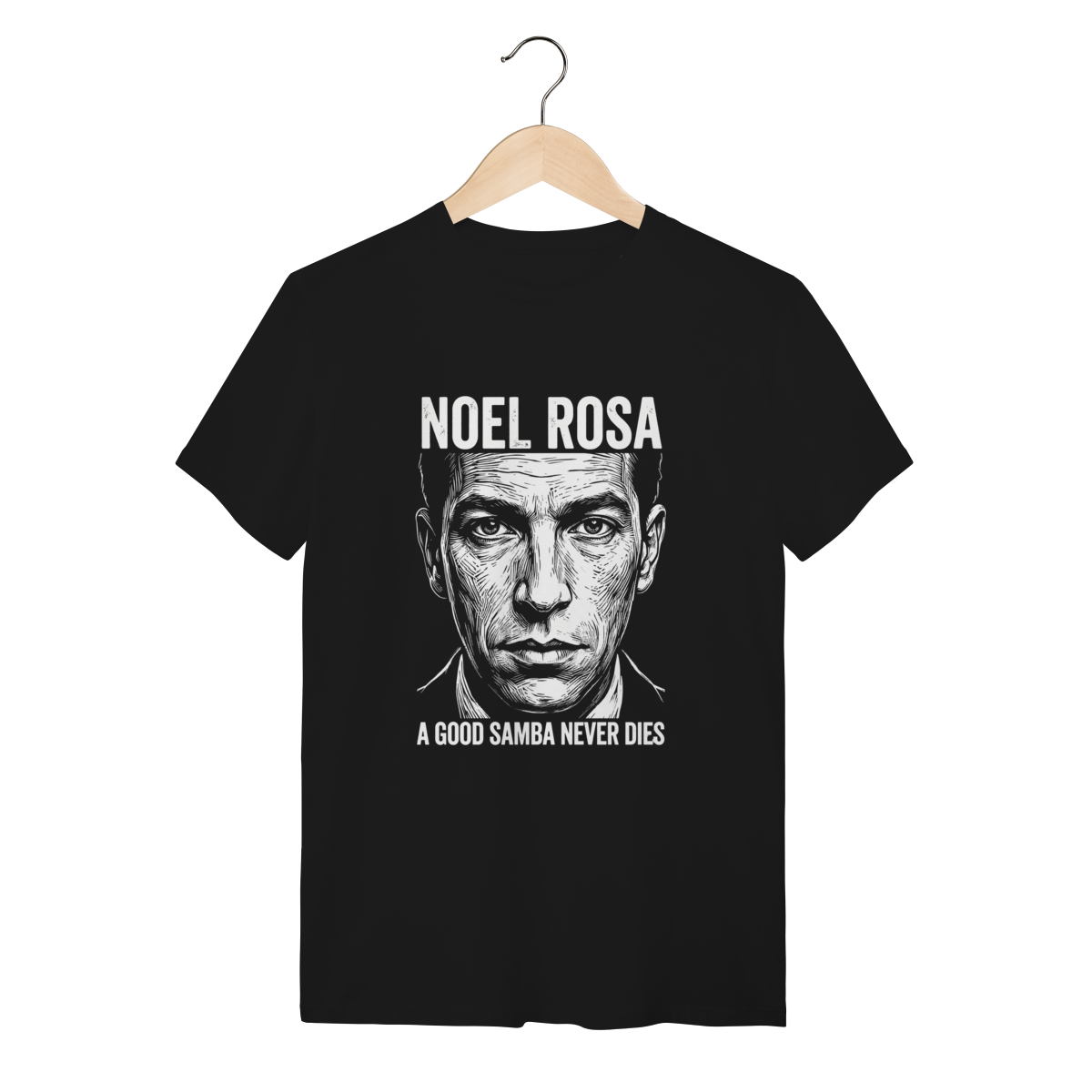 Camiseta Noel Rosa Samba Raiz Algodão Premium Unissex