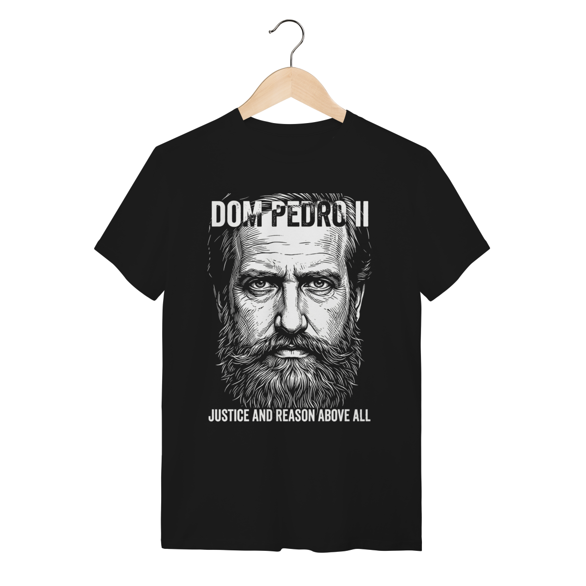 Camiseta Dom Pedro II Império História Algodão Premium