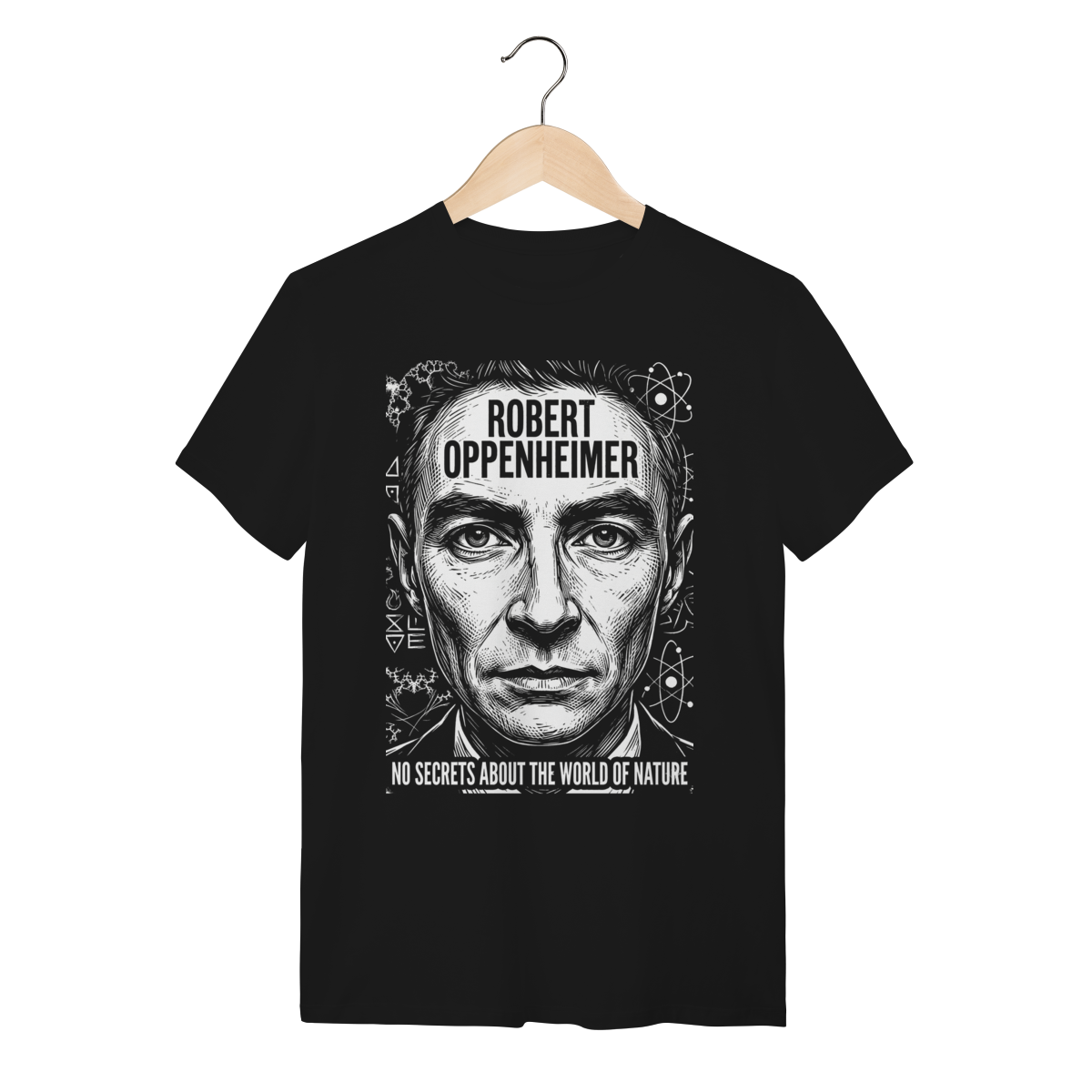 Camiseta Robert Oppenheimer Ciência Algodão Premium