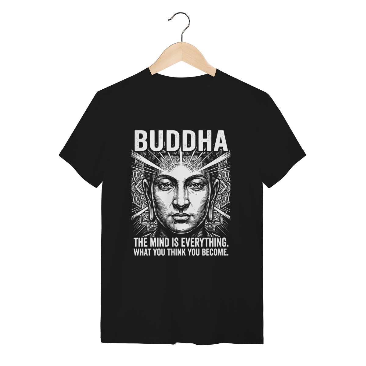 Camiseta Buda Sabedoria Zen Algodão Premium Unissex