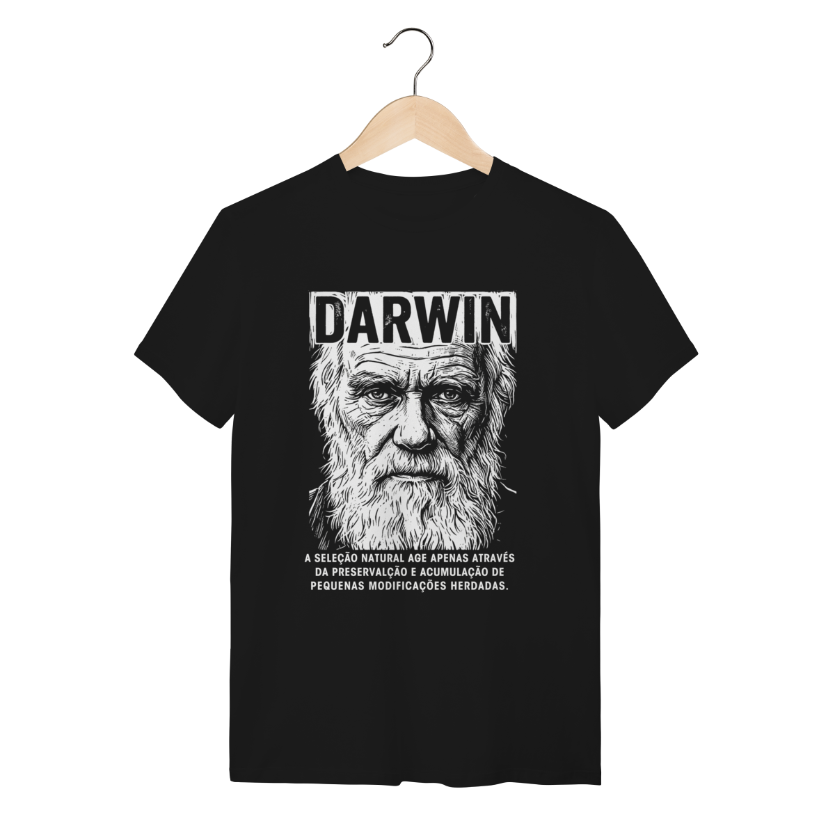 Camiseta Charles Darwin O Origem Das Espécies Evolução	