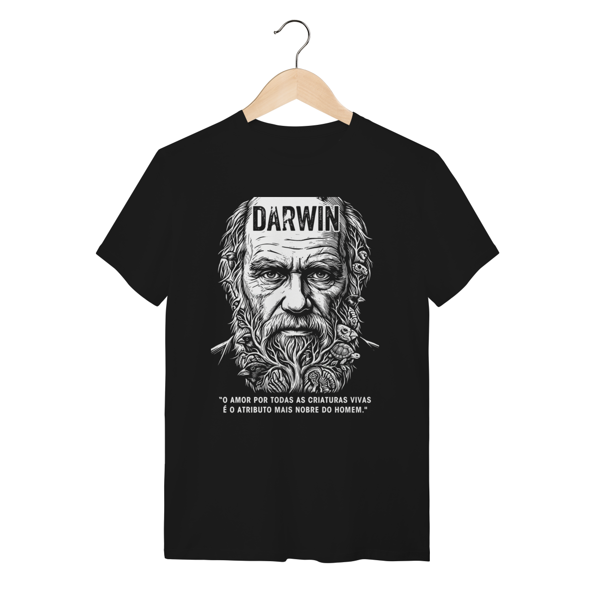 Camiseta Darwinismo Mosaico Animal Biologia Natureza  	