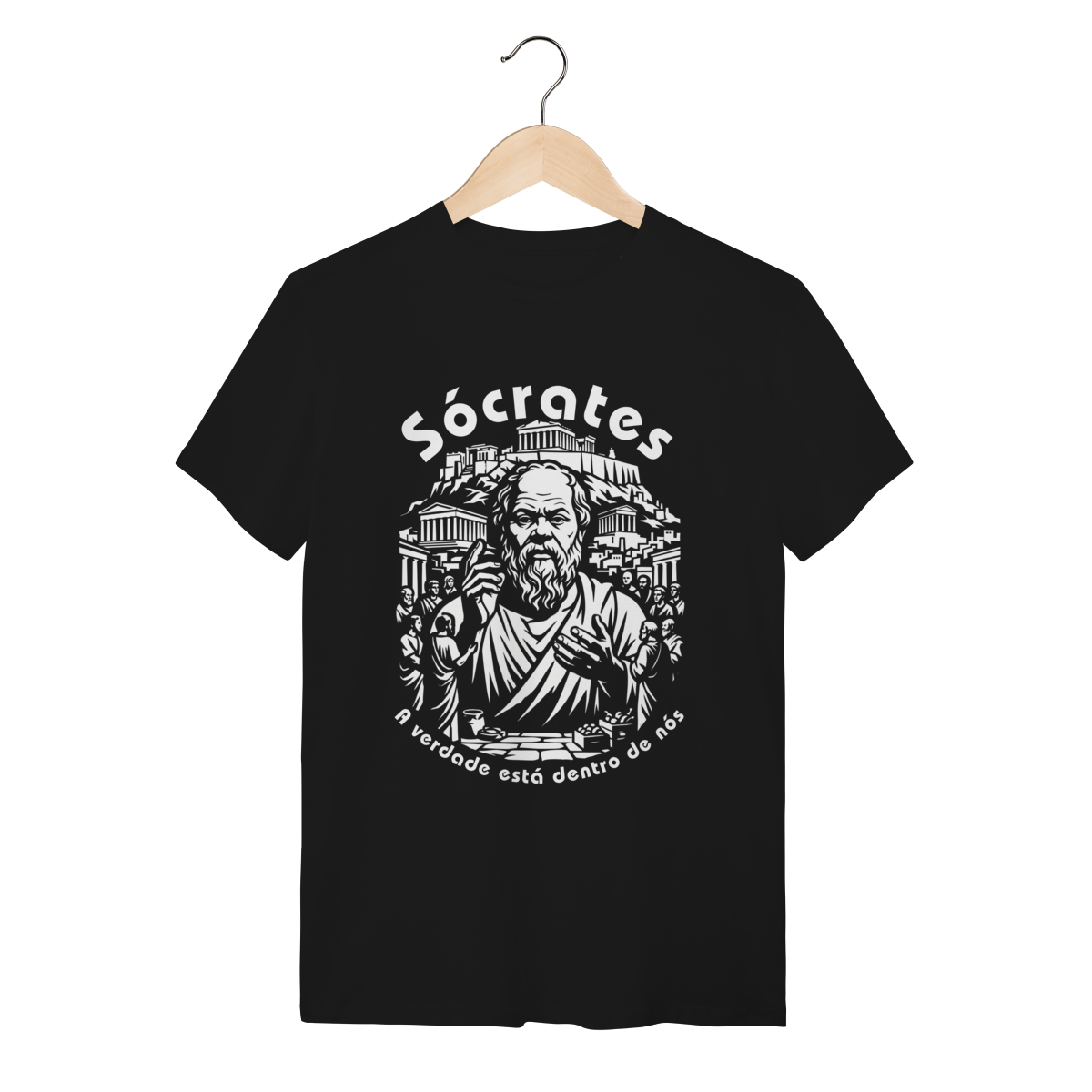 Camiseta Sócrates Mestre Atenas A Verdade Dentro De Nós